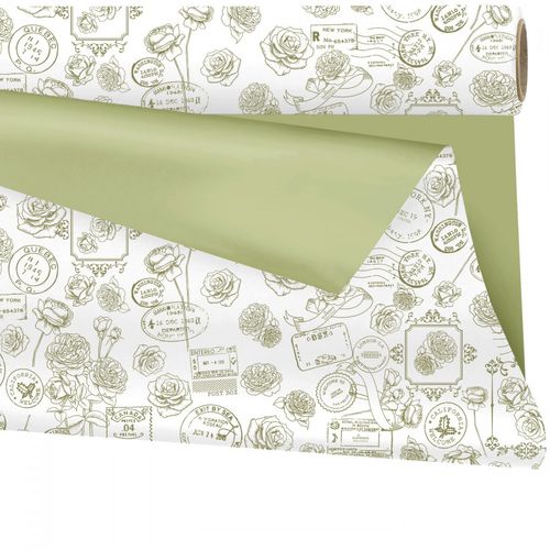 Folie Rolle 80cm Lucy Duo Matt grün 25m