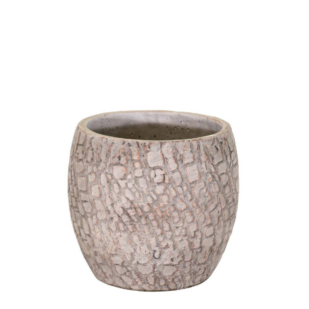 Keramik Topf Arica Rund D15cm H13cm