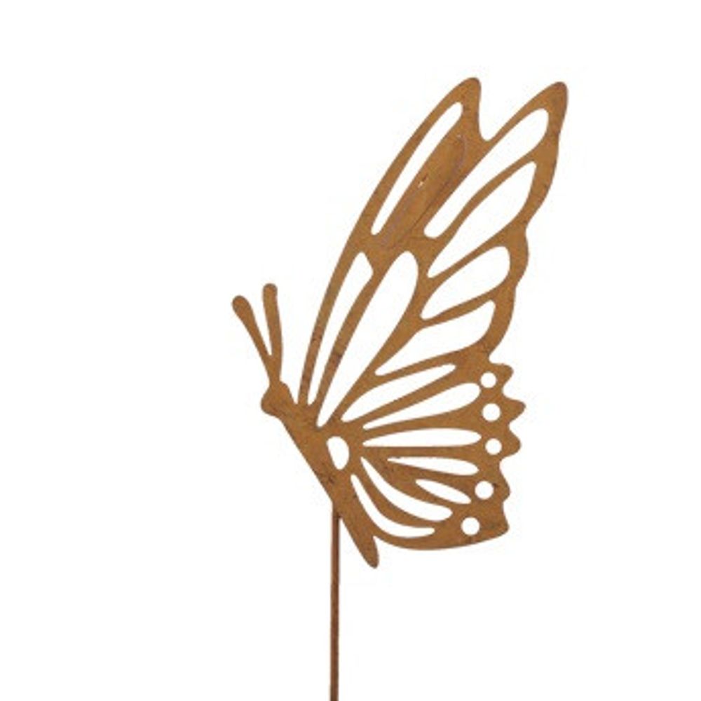 Schmetterling auf Stab Metall 30cm 7cm