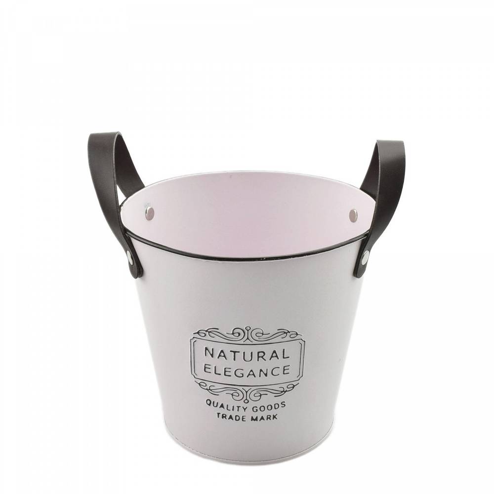 Zink Übertopf Binta hell rosa D16cm H15cm 