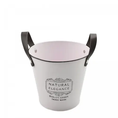 Zink Übertopf Binta hell rosa D16cm H15cm 
