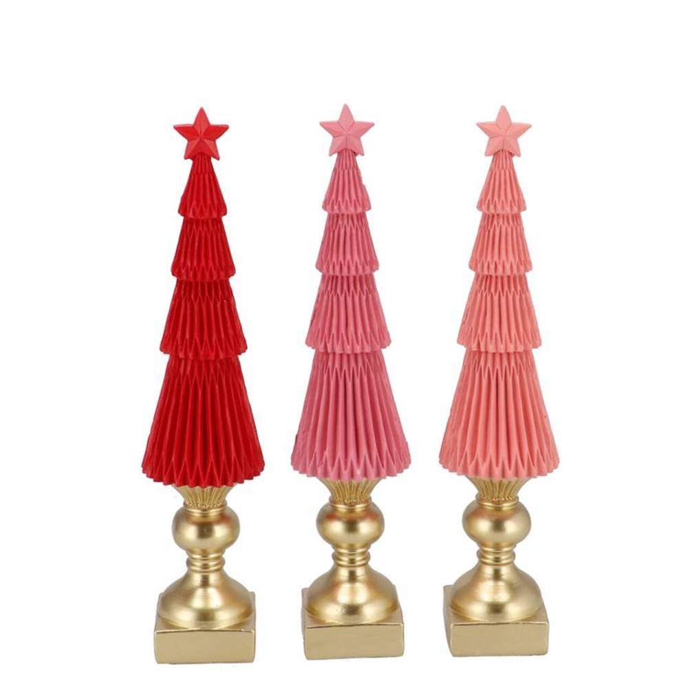Deko Weihnachtsbaum Jolly mix rosa 06x06x30cm