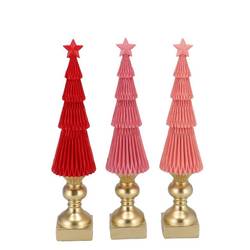 Deko Weihnachtsbaum Jolly mix rosa 06x06x30cm