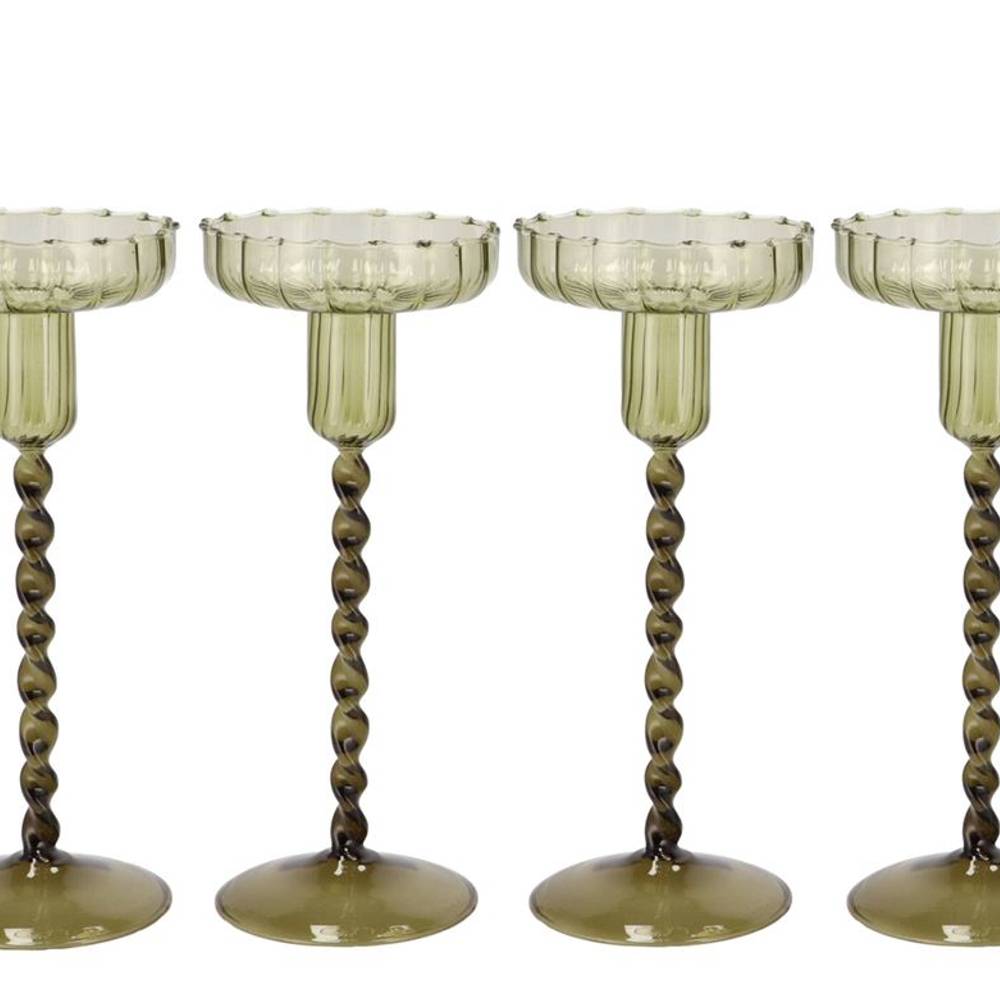 Kerzenständer Jules Summer grün 09x22cm