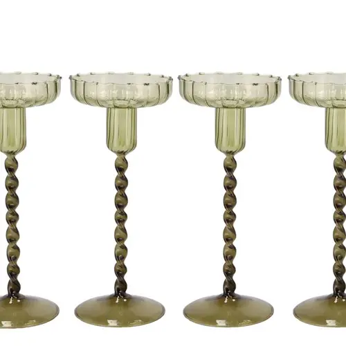 Kerzenständer Jules Summer grün 09x22cm