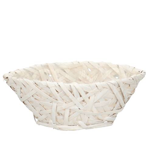 Korb Boot weiss 30x14x11cm