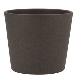 Keramik Orchidee Übertopf dunkel grau D15cm