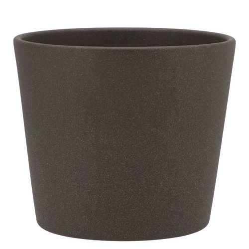 Keramik Orchidee Übertopf dunkel grau D15cm