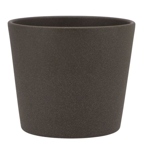 Keramik Orchidee Übertopf dunkel grau D15cm