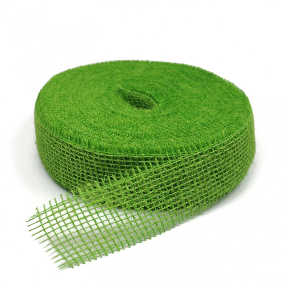 Band Jute grün 50mm 40m
