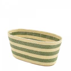 Korb Striped grün 19x10.5x09cm  