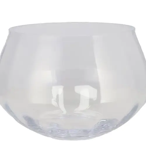 Glas Schale Optik Schwer D35cm H30cm