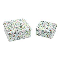 Dose Weihnacht 2/Set 20x08x20cm / 15x07x15cm
