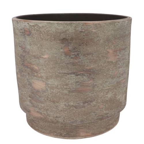 Keramik Übertopf Romy braun D28cm H26cm