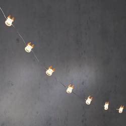 LED Draht Hirsch orange/weiss 12L 120cm+timer