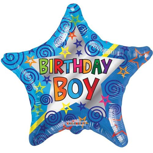 Ballon Stern Birthday Boy D45cm
