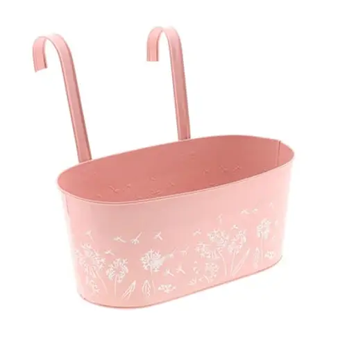 Zink Hängetopf lachs 32x25cm