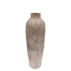 Keramik Vase Florence Long bronze/weiss 16x16x48cm