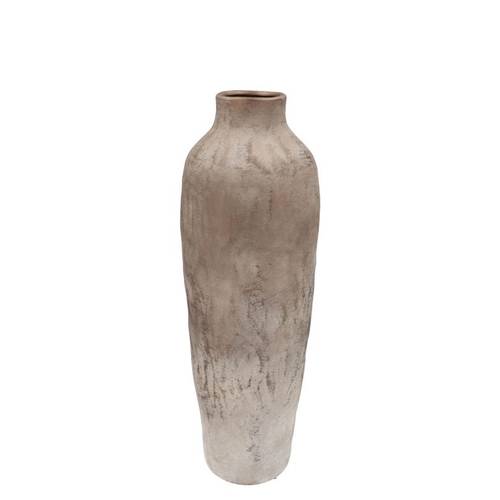 Keramik Vase Florence Long bronze/weiss 16x16x48cm