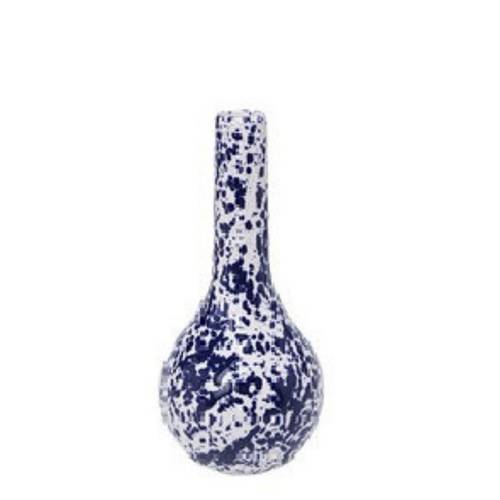 Keramik Vase Kalamos blau D14cm H29cm