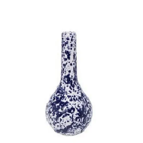 Keramik Vase Kalamos blau D14cm H29cm