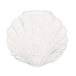 Glas Vase Muschel D25cm H21.5cm