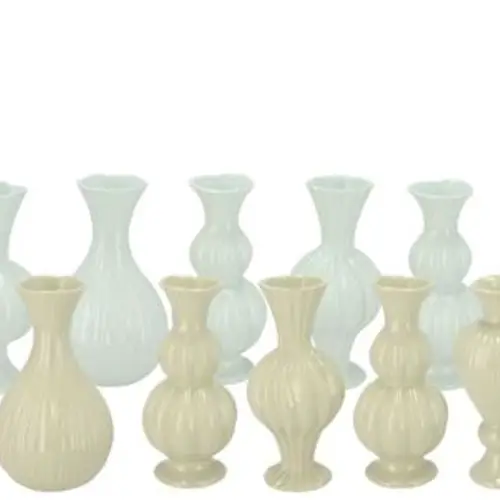 Keramik Vase Lois mix grün 11x11x22cm