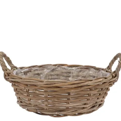 Korb Henkel Rattan Kuboo D30cm H13cm