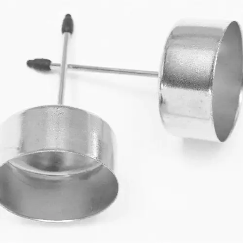 Kerzenständer silber D05cm H09cm