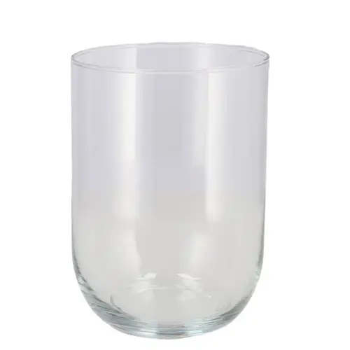 Glas Zylinder runder Boden D13.5cm H20cm