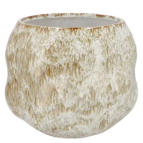 Keramik Übertopf Monte creme 25x25x21cm