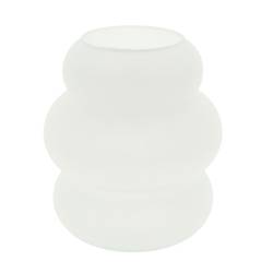 Glas creme/weiss Vase Rendo perle D27cm H30cm
