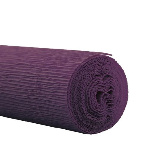 Papier Rolle 50cm Krepppapier violett  2.5m