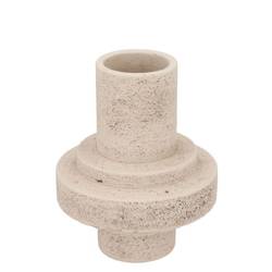 Beton Vase Tube weiss 16x16x19cm