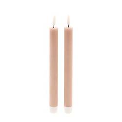 LED Kerze Azra braun D02.2cm L24.5cm x2 ex.AA