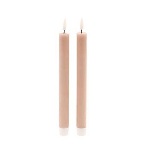 LED Kerze Azra braun D02.2cm L24.5cm x2 ex.AA