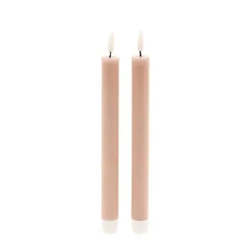 LED Kerze Azra braun D02.2cm L24.5cm x2 ex.AA