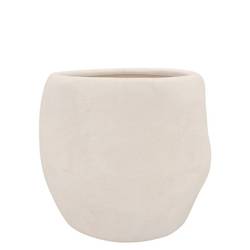 Keramik Übertopf Lisboa weiss 14x14x13cm