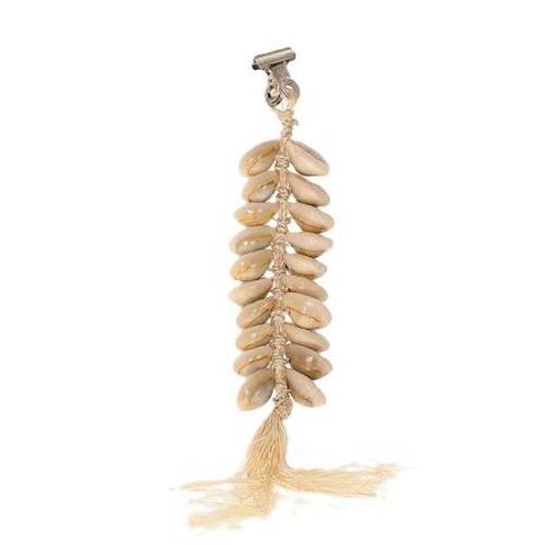 Hänger Cyprea Raffia natur D04cm H24cm