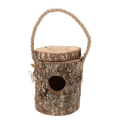 Vogelhaus Eiche 14x16cm