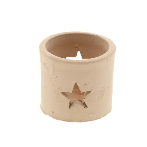 Keramik Teelicht Dani Stern terrakotta D08cm H07.5cm