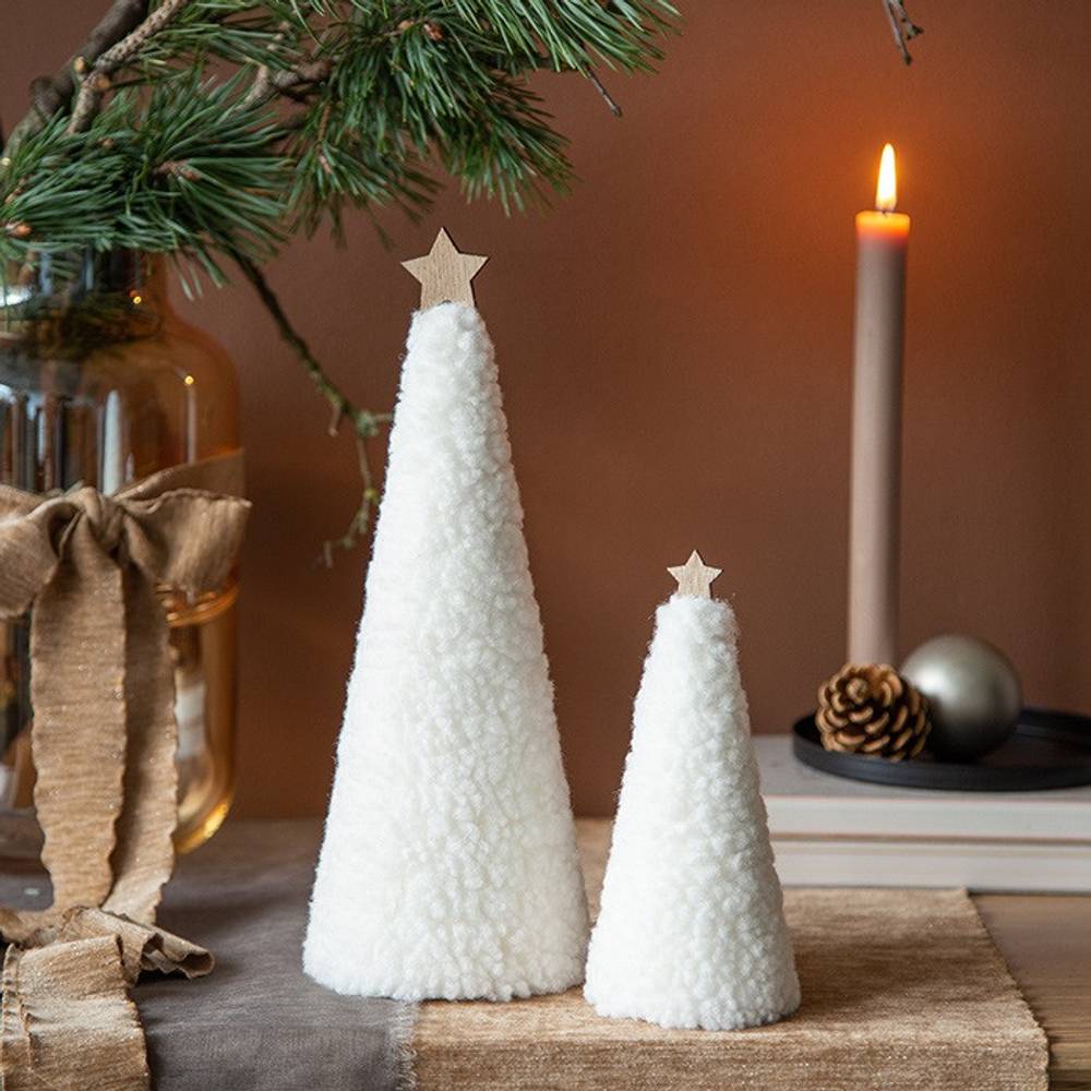 Baum Teddy weiss D09cm H29cm