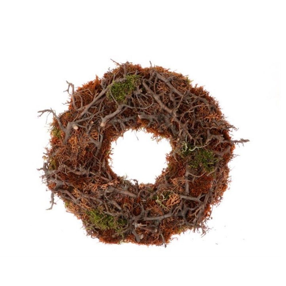 Kranz braun/orange Bonsai Moos D30cm