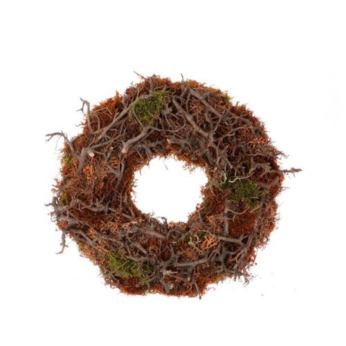 Kranz braun/orange Bonsai Moos D30cm