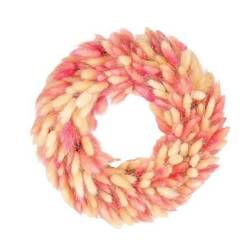 Kranz Lagurus lachs/creme D30cm