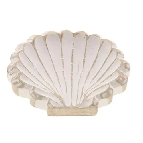 Holz Schale Shanka weiss waschen D17cm H02.5cm