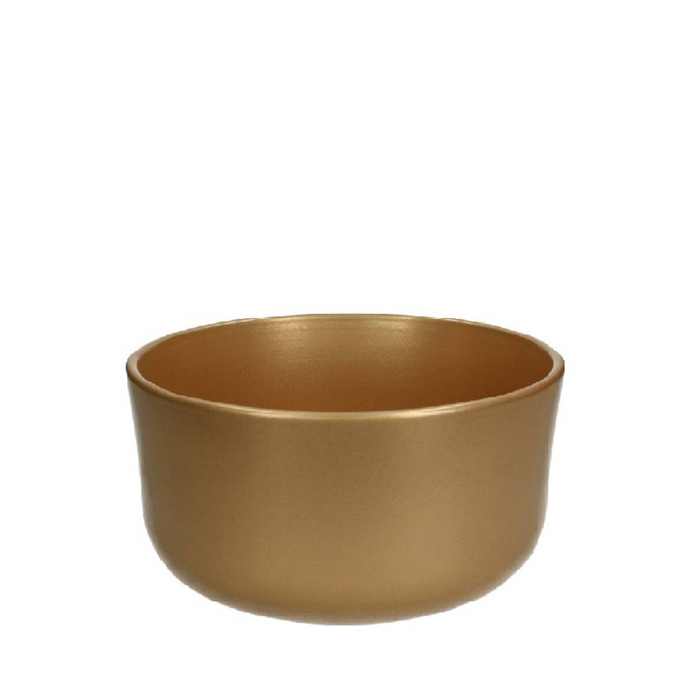 Keramik Schale Davina gold D18.5cm H09.5cm