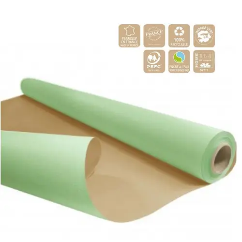 Papier Rolle braun/Minze 60gr 50m