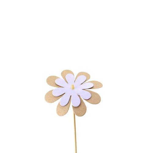 Blume Kraft auf Stab lila L50cm D08cm 
