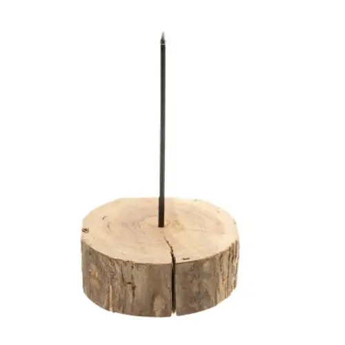 Spiess auf Holz D12cm H21.5cm